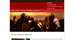 Desktop Screenshot of exodusoutreachministries.com