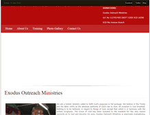Tablet Screenshot of exodusoutreachministries.com
